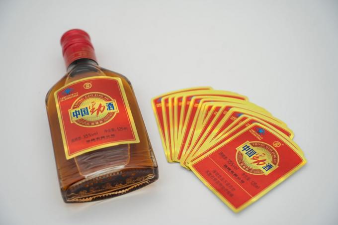 Klares Gewürzflaschenetikett Aufkleber wasserdicht Custom Wein Glasetiketten Papier 4