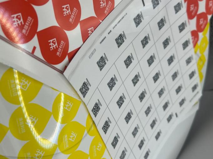 angepasste Etiketten sind perfekt für Hologramm-Aufkleber wechselbares QR-Code-Label 0