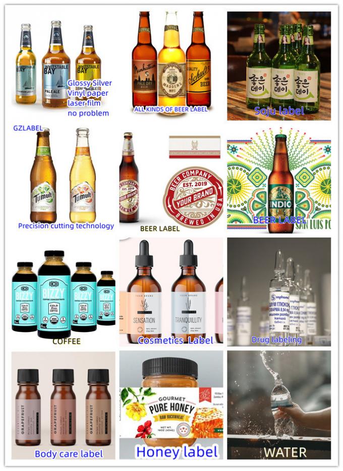 16. Benutzerdefinierte Bierflaschenetiketten mit lokaler Klebeentfernung für eine einfache Anwendung 0