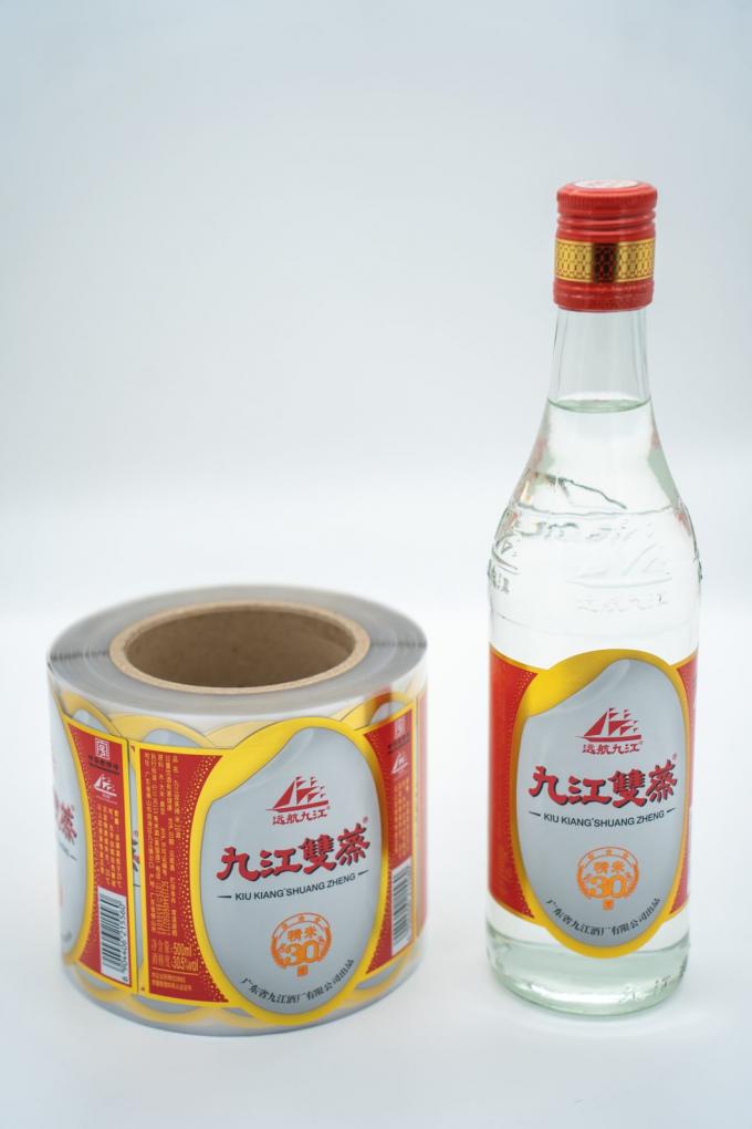 Custom Avery Clear Sticker Papier Druckwasserdichte Etiketten für Flaschen 6