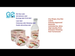 Selbstklebendes Etikett und individueller Etikettenaufkleber