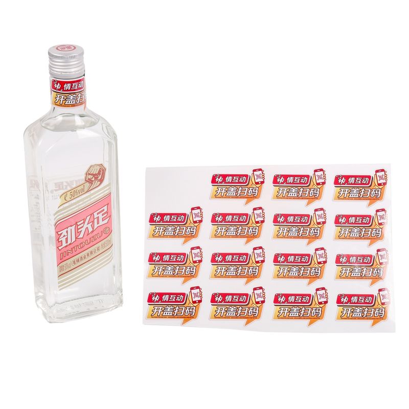 Transparente Aufkleber für Brandy Whisky Wodka Flaschen Etiketten Hersteller von Aufklebern