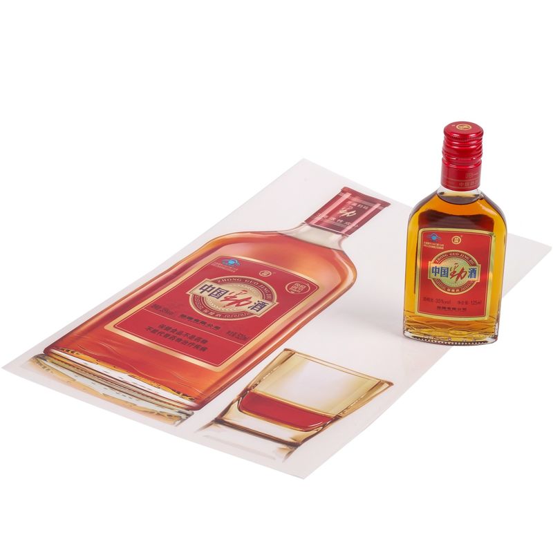 Transparente Aufkleber für Brandy Whisky Wodka Flaschen Etiketten Hersteller von Aufklebern