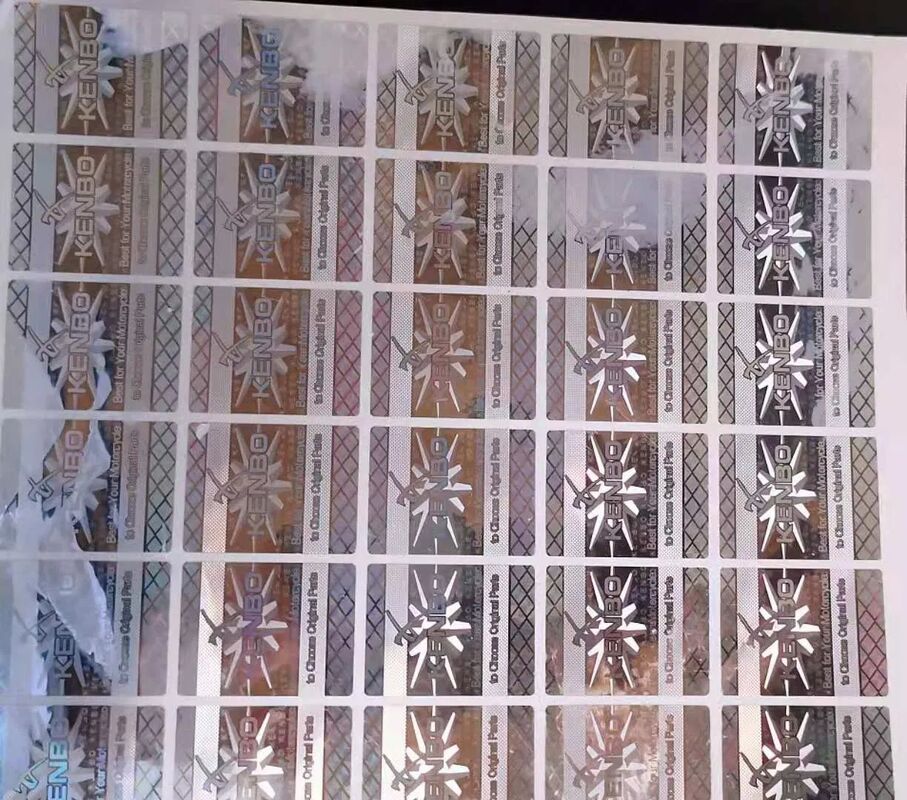 Laser-Hologramm Silberetikett Hologramm Laser-Aufkleber Etiketten Anti-Fälschung Hologramm-Aufkleber mit Qr-Code