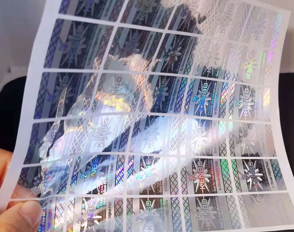 Laser-Hologramm Silberetikett Hologramm Laser-Aufkleber Etiketten Anti-Fälschung Hologramm-Aufkleber mit Qr-Code