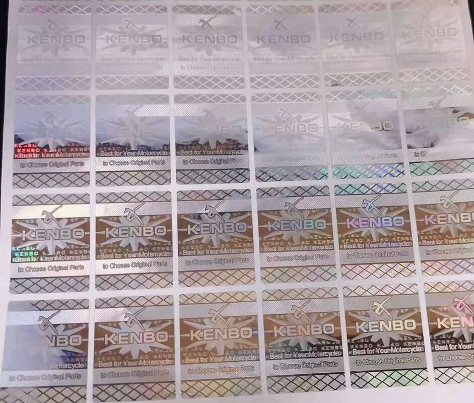 Laser-Hologramm Silberetikett Hologramm Laser-Aufkleber Etiketten Anti-Fälschung Hologramm-Aufkleber mit Qr-Code