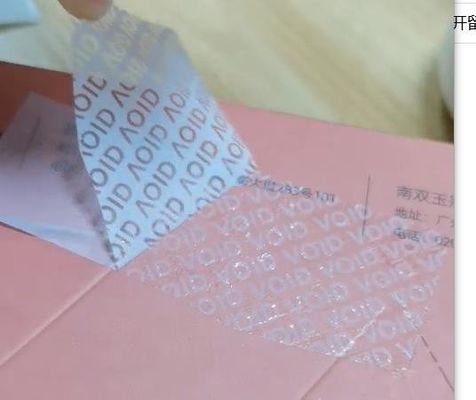 Transparente Dichtung Klebstoff Versand Etikett Aufkleber Anti-Fälschung Manipulationssicher