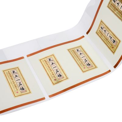 Wasserdichtes Transparentes Aufkleber Papier Rollen Drucken Custom Logo Klebstoff Aufkleber Etikett