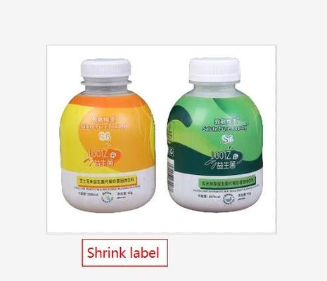 Wasserdichte, schrumpfende Hülsenetiketten für Aromastoffetiketten in weißem BOPP/PE/PP/PVC/PET